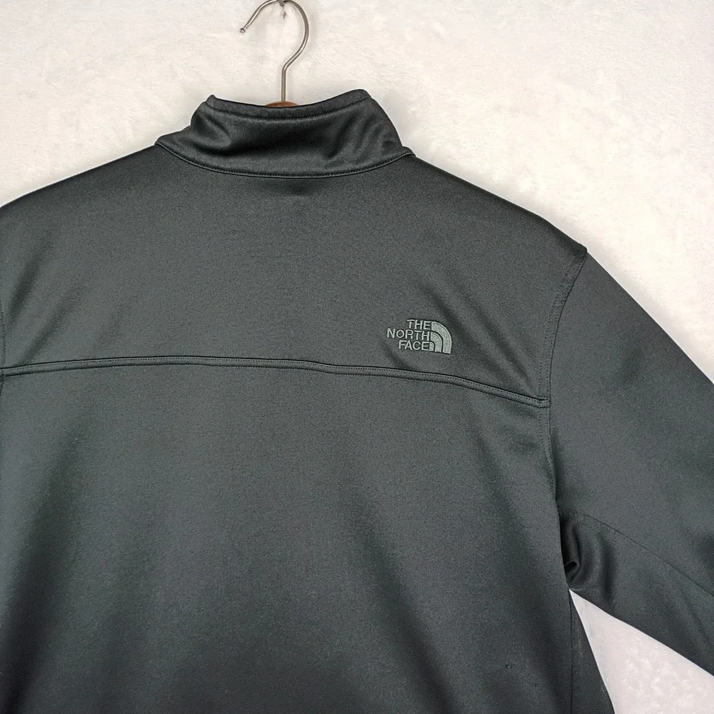 The North Face Mens Windwall Softshell Jacket Black‎ Full Zip Mock Neck XL